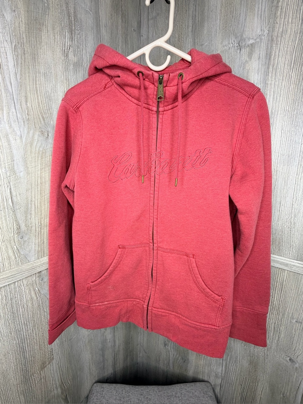 Carhartt Zip Front Hoodie Size Large